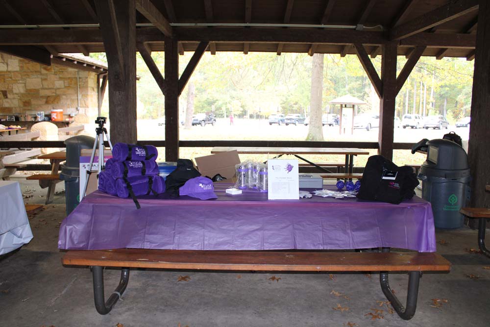 Table with sponsor items